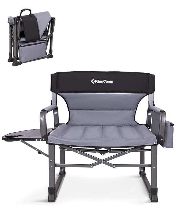 KingCamp Outdoors XXL Folding Padded Director's Chair with Side Table Review