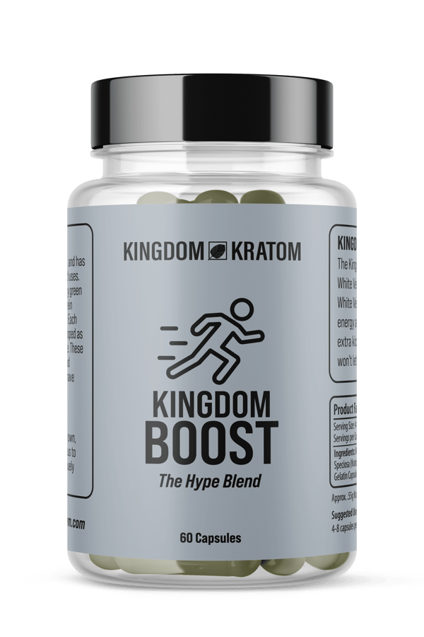 Kingdom Kratom Boost White Blend Capsules Review