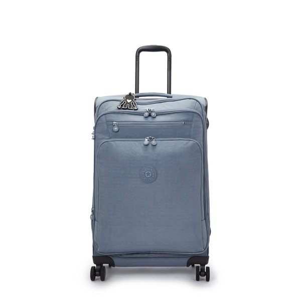 Kipling Medium expandable wheeled luggage Unisex Blue Stone New Youri Spin M Review