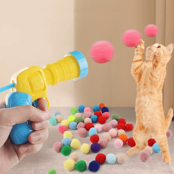 Kitty Kick Stix Plush Ball Toy Launcher Review