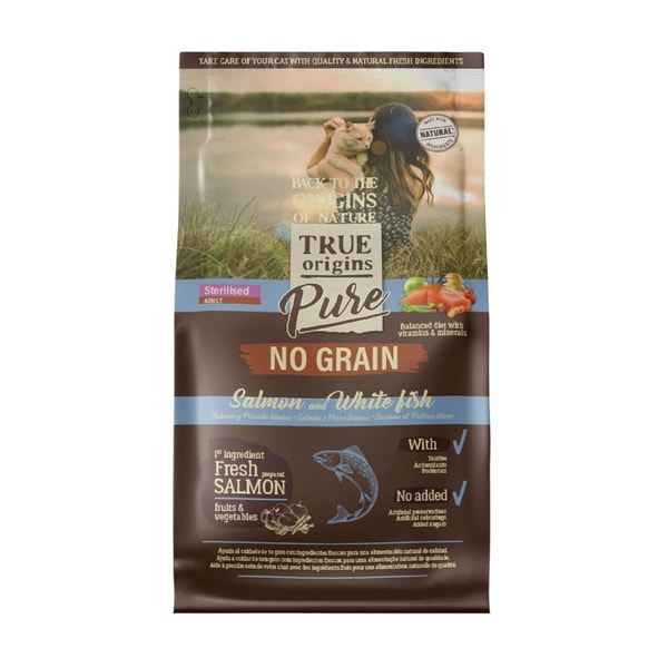 Kiwoko True Origins Pure Adult Sterilised Salm&oacute;n No Grain pienso para gatos Review