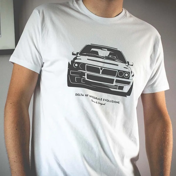 Klasykami Koszulka z Lancia Delta HF Integrale Evoluzione Recenzja