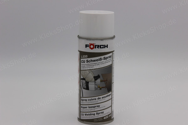 Kleksshop F&ouml;rch Schwei&szlig;-Spray CU Bewertung