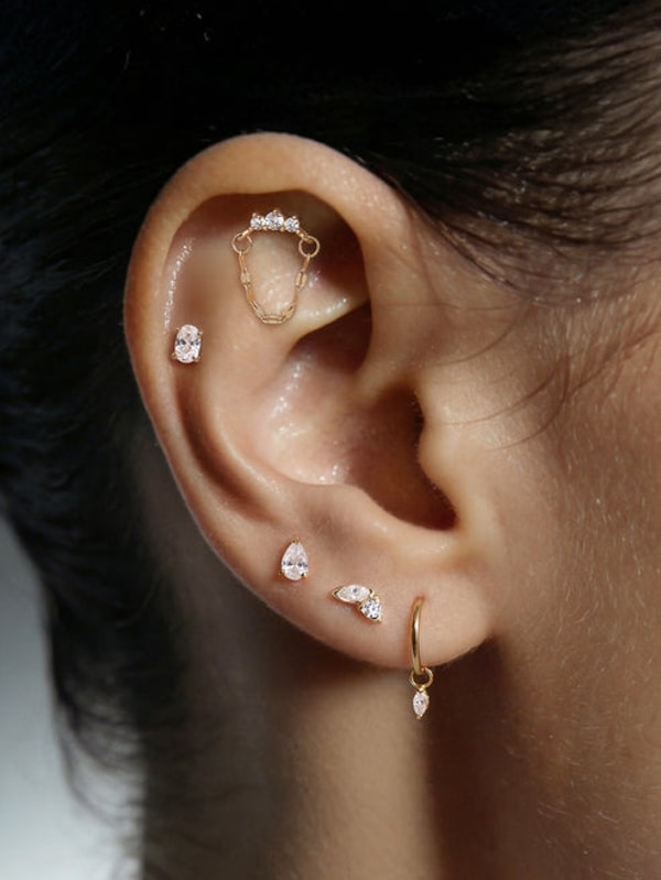 Kosiner Jewelry 14K Solid Gold Oval Flat Back Stud Reviews