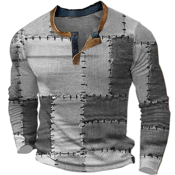 Koulb Plaid Patchwork Henley Shirt Review