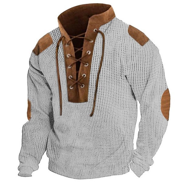 Koulb Men's Long Sleeve Patchwork Shirt Review