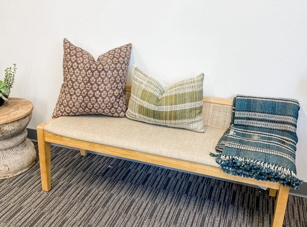 Krinto Jasmin in Rust Terra Cotta Floral Pillow Cover Review