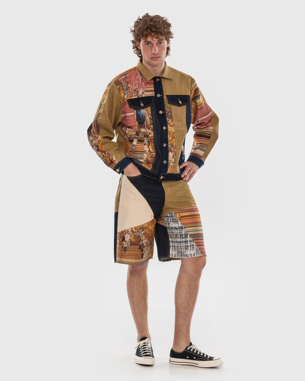 KSENIASCHNAIDER Tapestry Patchwork Denim Jacket Reviews