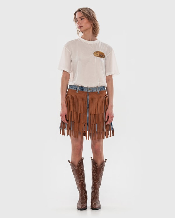 KSENIASCHNAIDER Brandless Tapestry-Patch Cotton T-shirt Reviews