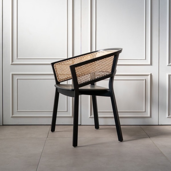 KUHON Bucket Rattan Chair ブラック レビュー