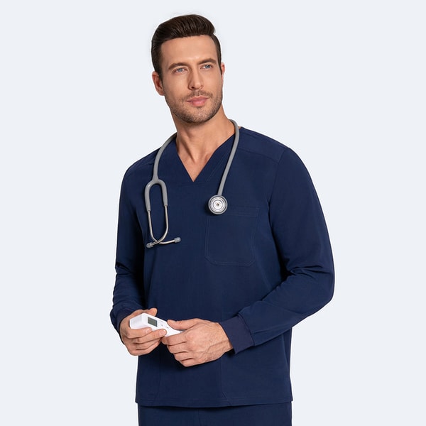 KungFu Scrubs Men&rsquo;s Longsleeve Scrub Top Reviews