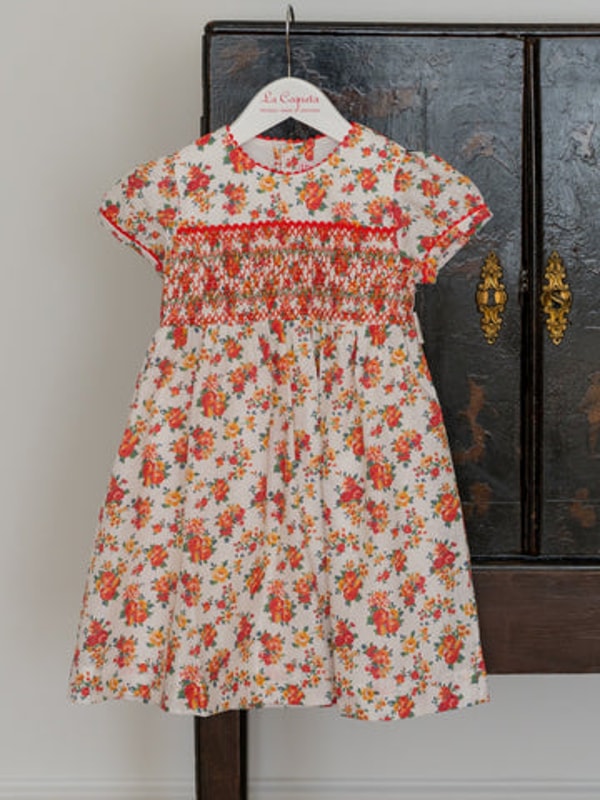 La Coqueta Coral Floral Soraya Girl Hand-Smocked Dress Review