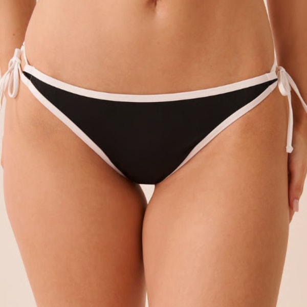 la Vie en Rose BLACK & WHITE Side Tie Brazilian Bikini Bottom Review