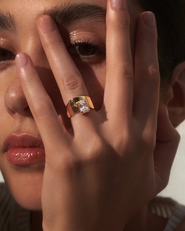 Lady Grey Jewelry Wade Ring with Zirconia in Gold Review