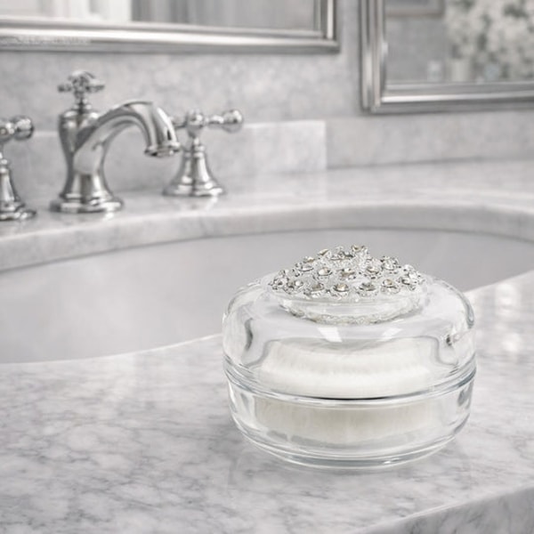 Lady Primrose Fragrances Premiere White Cream Soap, Crystal Embellished Soap Dish, 3oz Review