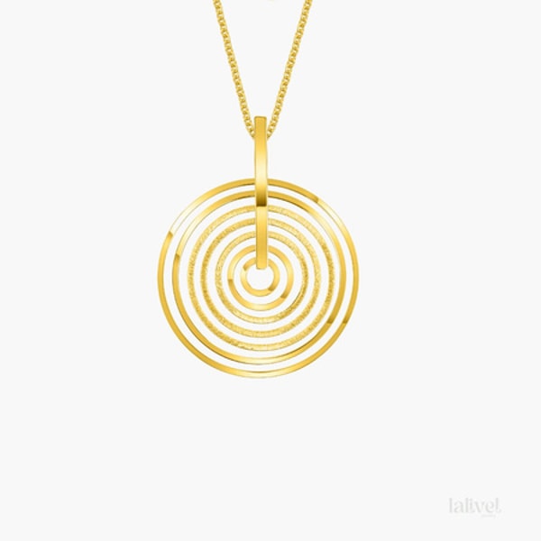 laLivet Jewelry Srebrny pozłacany naszyjnik geometryczny Recenzja