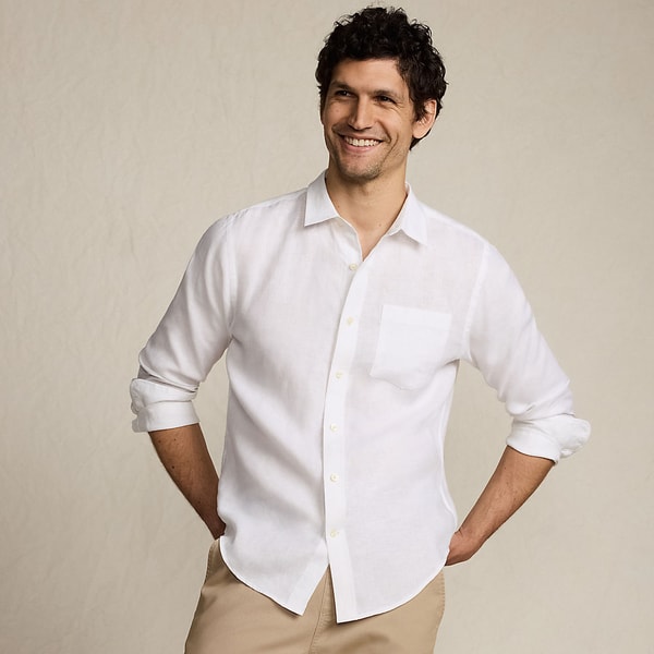Lands' End Men's Long Sleeve Pure Linen Shirt Review