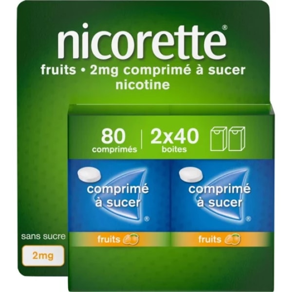 Nicorette 2 mg Fruits Comprim&eacute;s x 80 Review