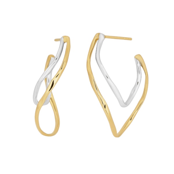Laura Elizabeth jewelry Tina (Two-Tone) Hoop Earrings Review