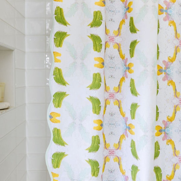 Laura Park Designs Dogwood Scalloped Shower Curtain Review