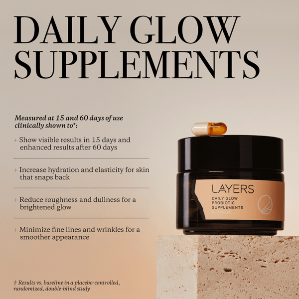 Layers Probiotic Skincare Daily Glow Supplements Review