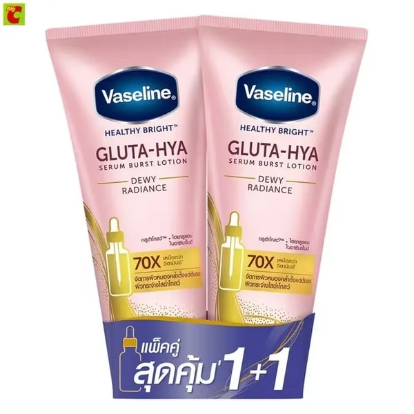 Lazada Vaseline Healthy Bright Gluta-Hya Serum Burst Lotion 290-300ml รีวิว