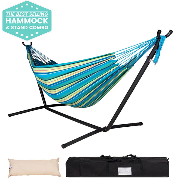 Lazy Daze Hammocks 9 FT Brazilian Premium Cotton Fabric Hammock with Stand Review