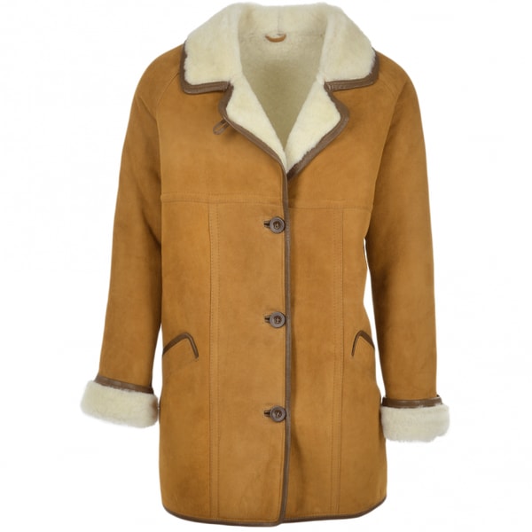 Leather Company Sheepskin Coat Tan Review
