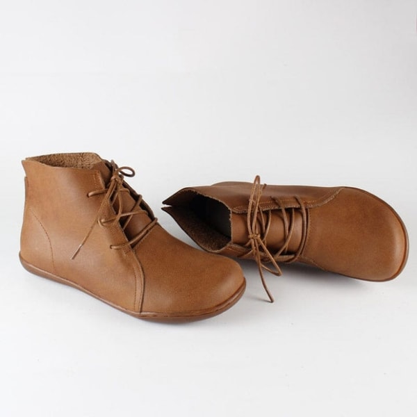Dwarves Shoes Review: Dwarves Shoes Leather Women Ankle Booties Lace-Up Casual Shoes Flats Reviews