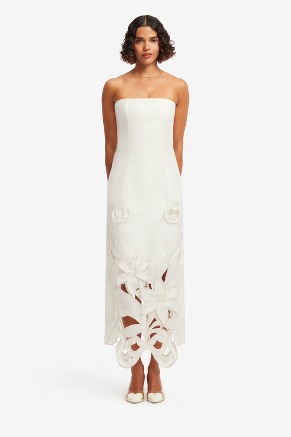 LEO LIN Rayna Appliqu&eacute; Bustier Maxi Dress Review