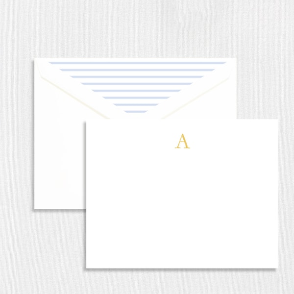 Leslie Store Blue Stripe Monogram Note Set Review