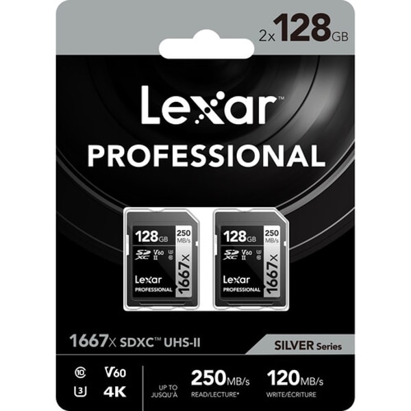 B&H Photo Lexar 128GB Professional 1667x UHS-II SDXC Memory Card (2-Pack) Review