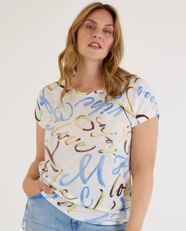 Liberty Woman Druckshirt mit Seitenraffung Bewertung