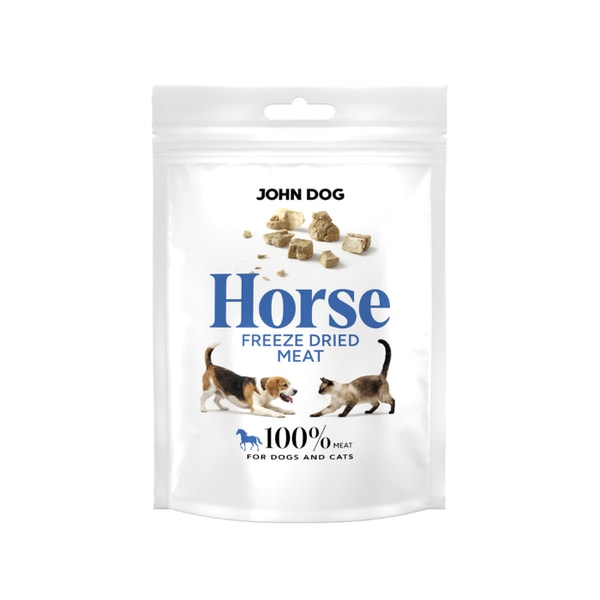 John Dog Liofilizowany przysmak dla psa i kota Konina 30 g John Dog Freeze Dried Recenzja