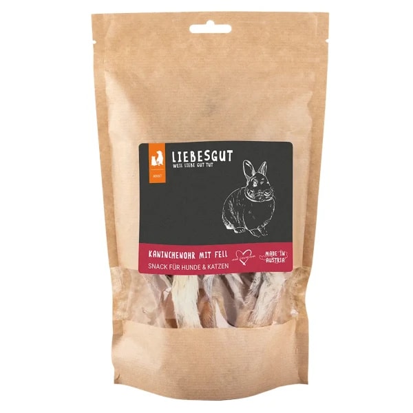 Liebesgut Tiernahrung Kaninchen Ohr Snack Bewertungen