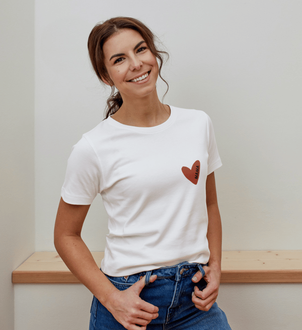 Lieblingselement PREMIUM BIO T-SHIRT MIT STICK Herz Partnerlook Bewertung