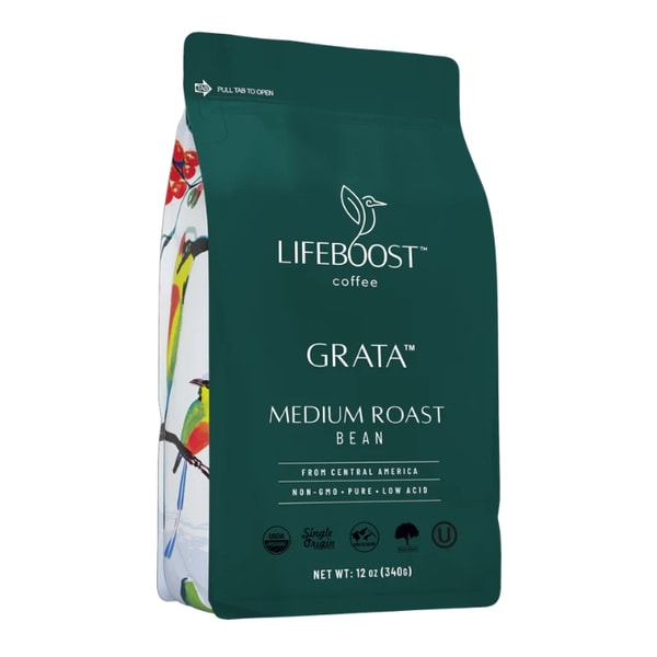 Lifeboost Coffee Grata Medium Roast Review