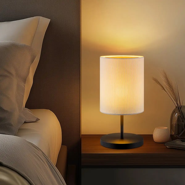 Light Depot Scandinavian Style Table Lamp - Corduroy Lamp Shade Beoordeling