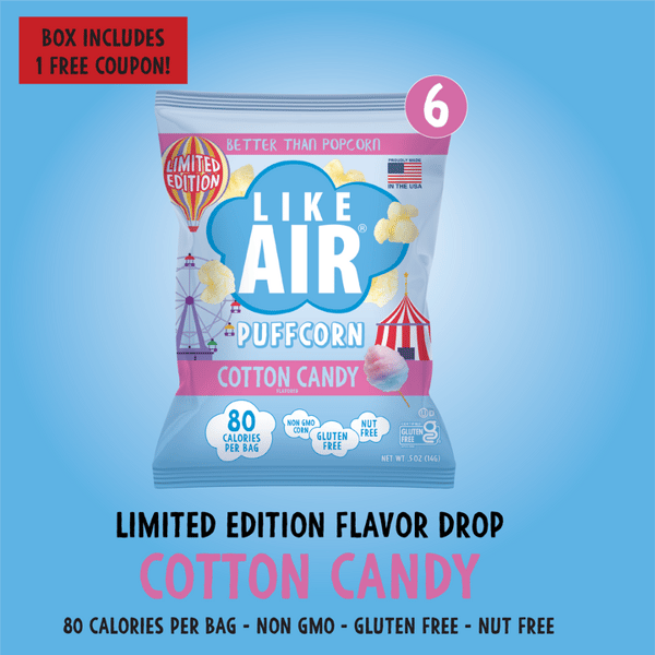 Like Air Cotton Candy Puffcorn Review