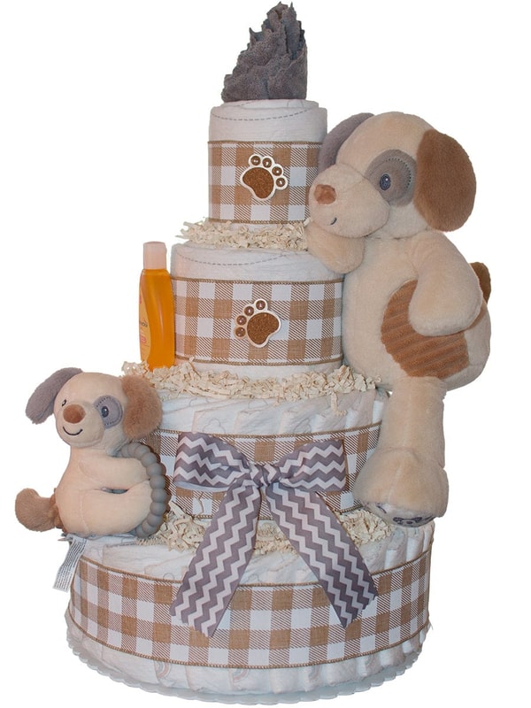Lil' Baby Cakes Lil Puppy 4 Tier Diaper Cake Review