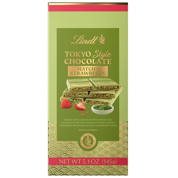 Lindt Tokyo Style Matcha Strawberry Chocolate Bar Review