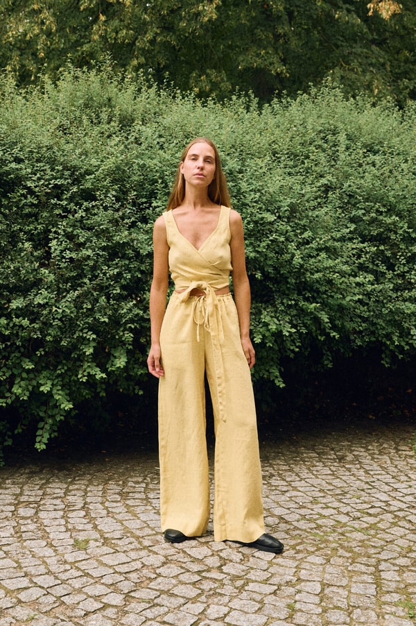 Linenfox Drawstring Linen Pants Apžvalga