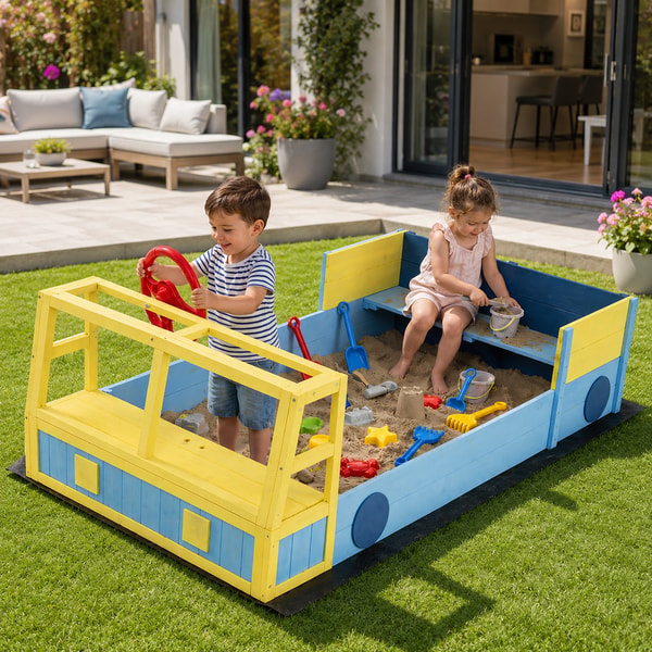 Little Helper Kids Wooden Fire Engine Sandpit Review