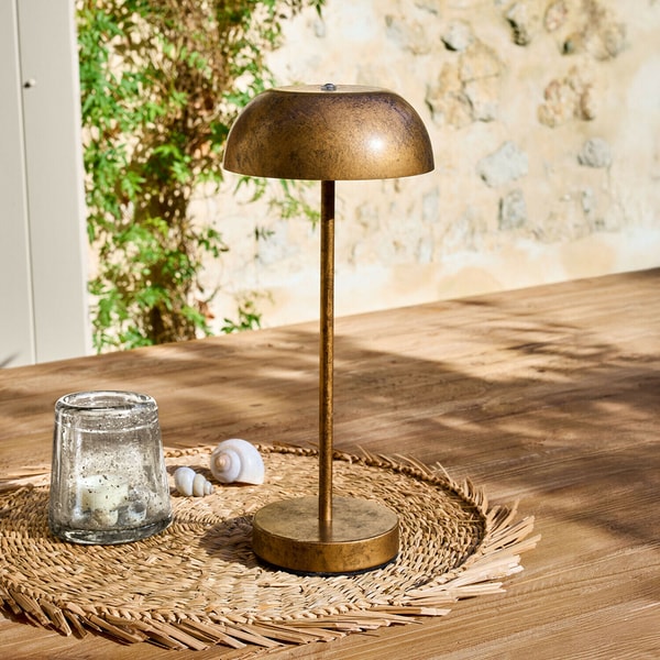 Loberon L&aacute;mpara de mesa recargable Lumirah Rese&ntilde;a