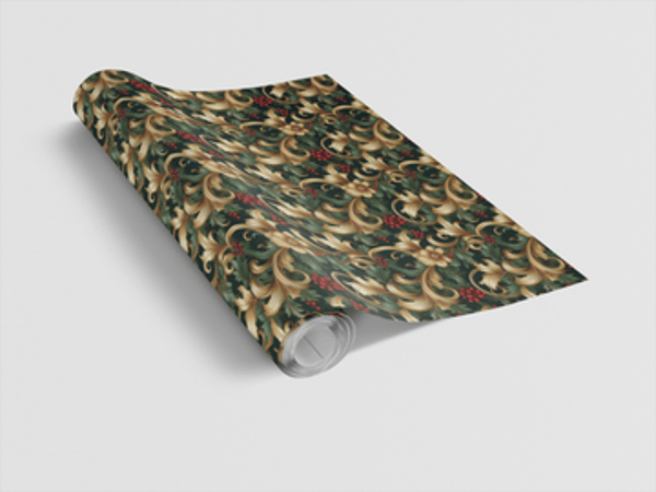 London Penny Baroque Evergreen Wrapping Paper Review
