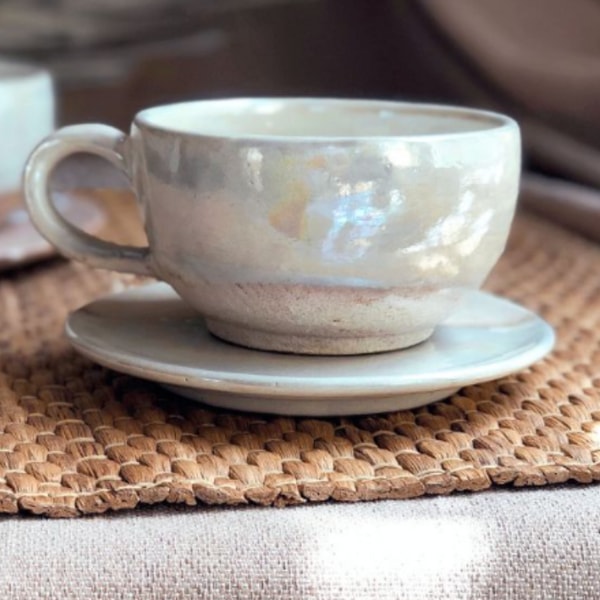 Los Artisans Pearl Oyster Cappuccino Cup Set Review