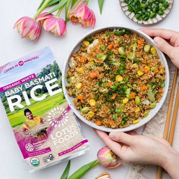 Lotus Foods Regenerative Organic White Baby Basmati Rice Reviews