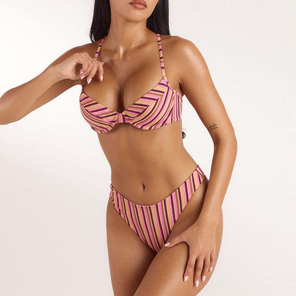 Lounge Underwear Sunstripe Wired Bikini Top Review