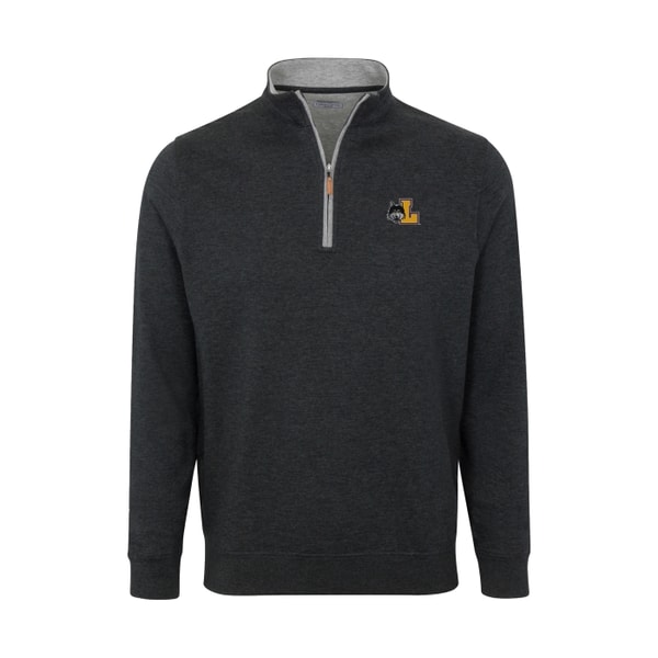 Collars & Co. Loyola Chicago Heather Cloud Cotton Quarter Zip Pullover Reviews