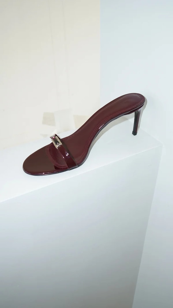 LUCASHEVA Amelie Sandals In Oxblood Patent Review